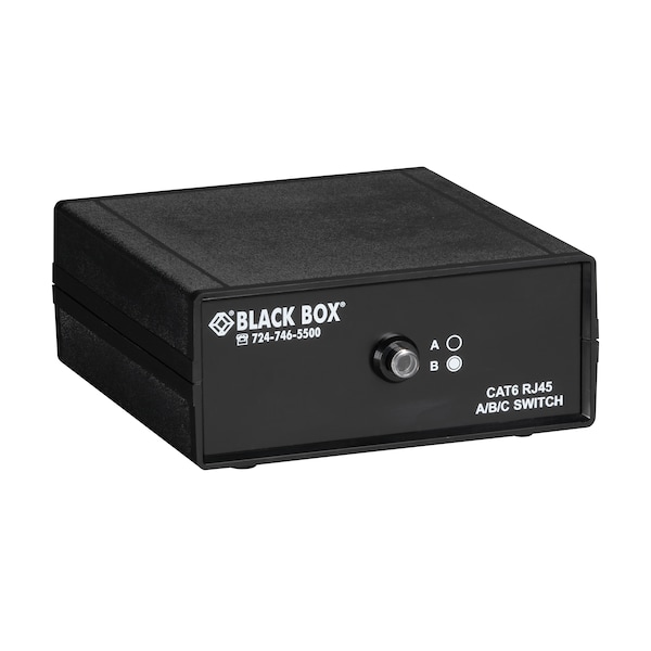 Black Box BLACK BOX Manual Desktop Switch - 2 - To - 1 CAT6 10 - Gbe Manual Switch (abc) SW1030A - main